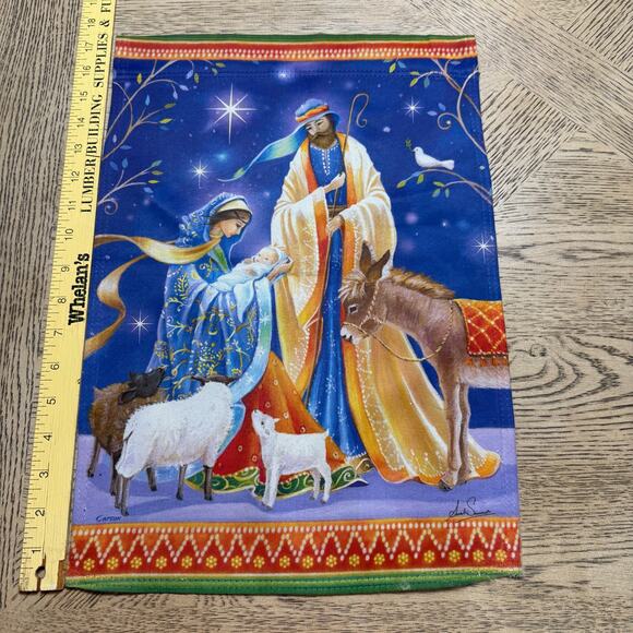 Carson Christmas Nativity Flag Panel By Sarah Summers - Picture 5 of 7